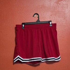 DSG Performance Mid-Rise Athletic Shorts – Red with White Trim, Size M – NWT